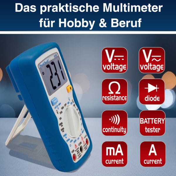 PeakTech® P 1035 600V AC / DC digital multimeter ~ 2000 digit LCD - Image 3