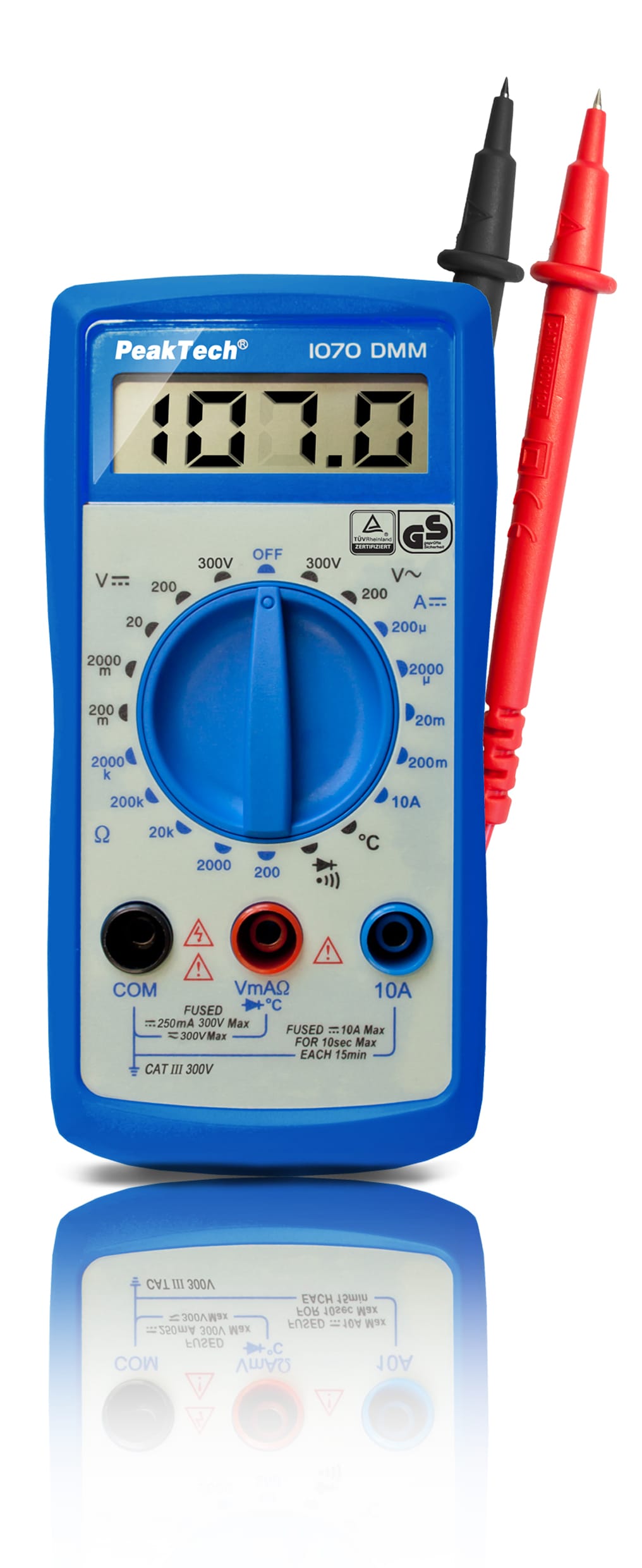PeakTech® P 1070 300V AC / DC digital multimeter ~ 2000 digit LCD