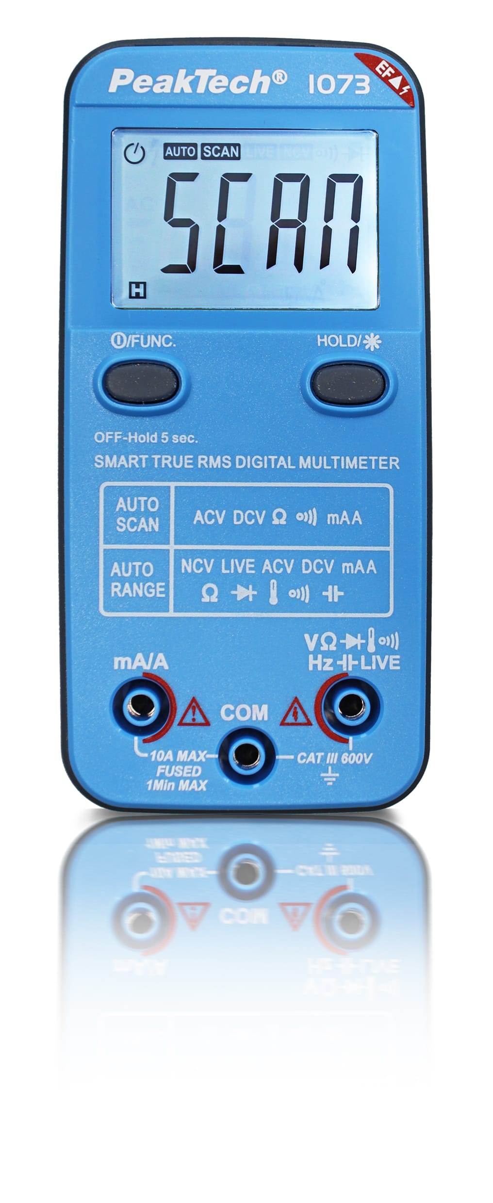 PeakTech® P 1073 600V AC/DC Smart-Multimeter with NCV & Live-Test