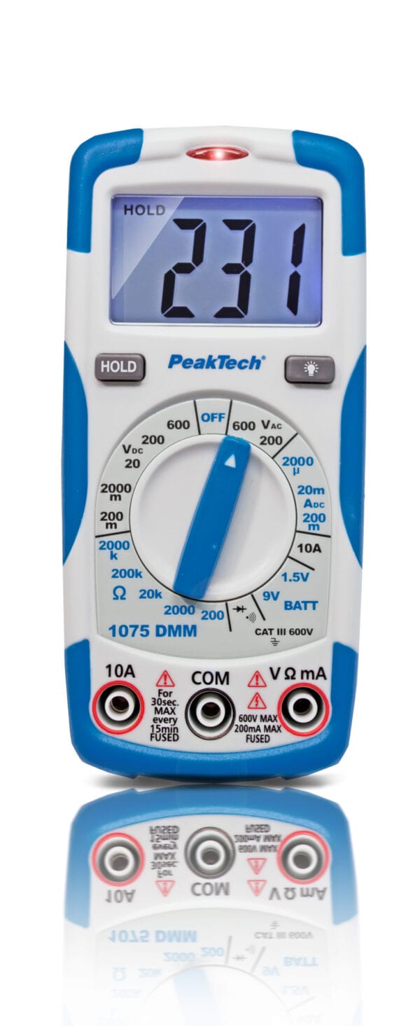 PeakTech® P 1075 600V AC / DC digital multimeter ~ 2000 digit LCD
