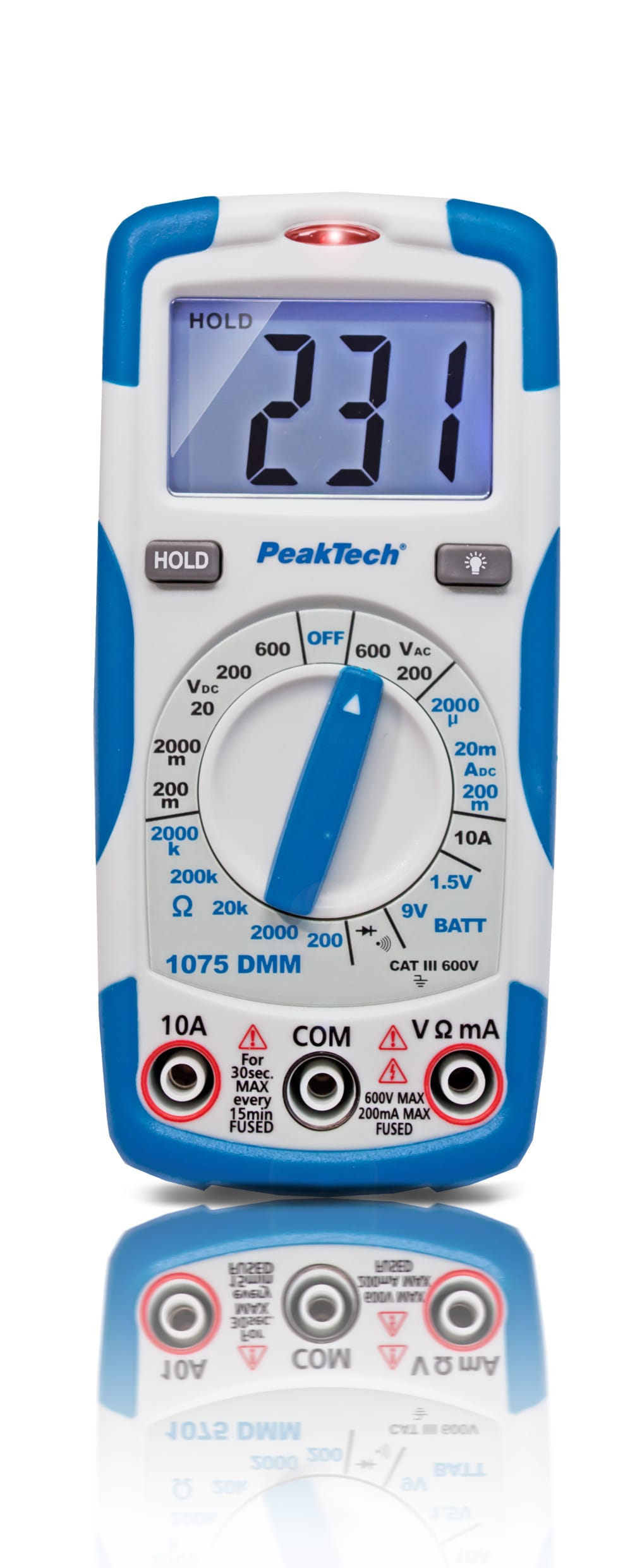 PeakTech® P 1075 600V AC / DC digital multimeter ~ 2000 digit LCD