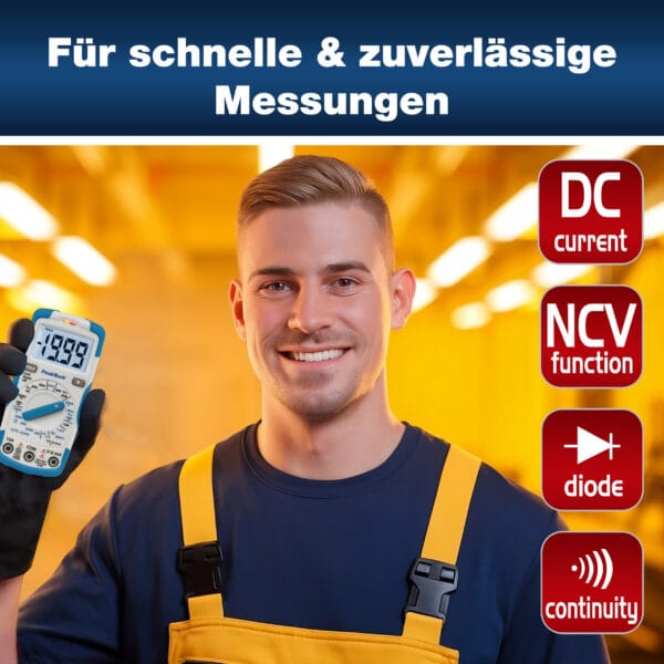 PeakTech® P 1075 600V AC / DC digital multimeter ~ 2000 digit LCD - Image 5