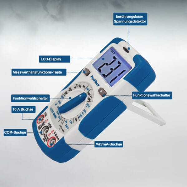 PeakTech® P 1075 600V AC / DC digital multimeter ~ 2000 digit LCD - Image 7