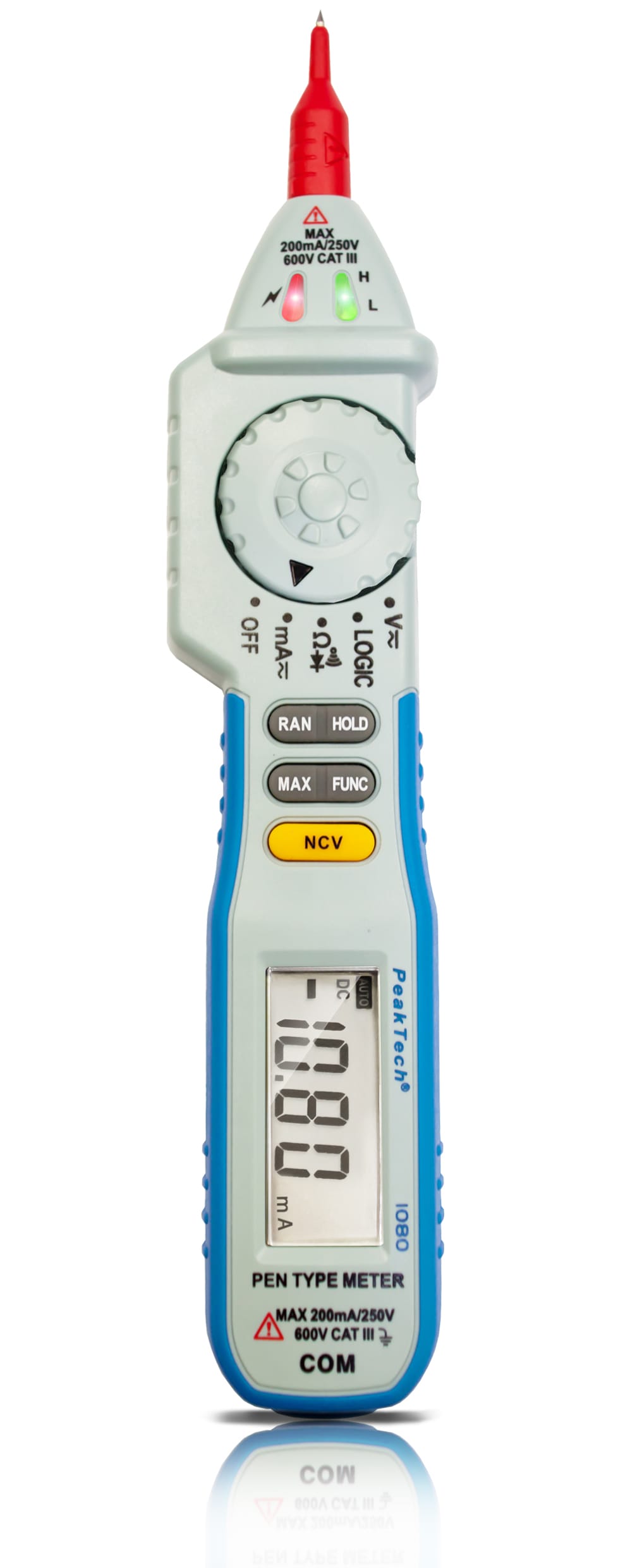 PeakTech® P 1080 600V AC / DC pen- type multimeter ~ 2000 digit LCD