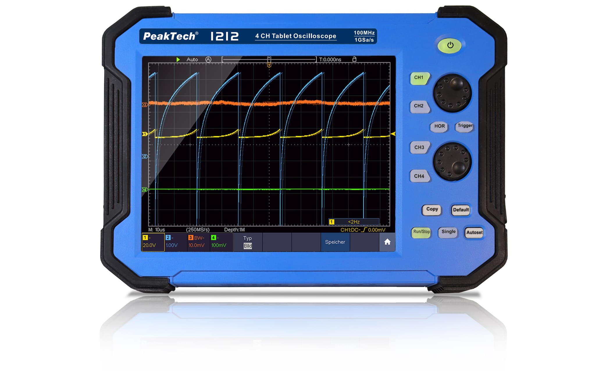 PeakTech® P 1212 100 MHz / 4 CH