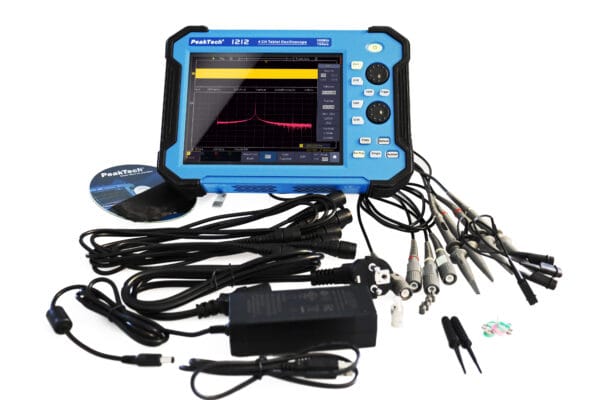 PeakTech® P 1212 100 MHz / 4 CH, 1 GS/s tablet Oscilloscope - Image 4