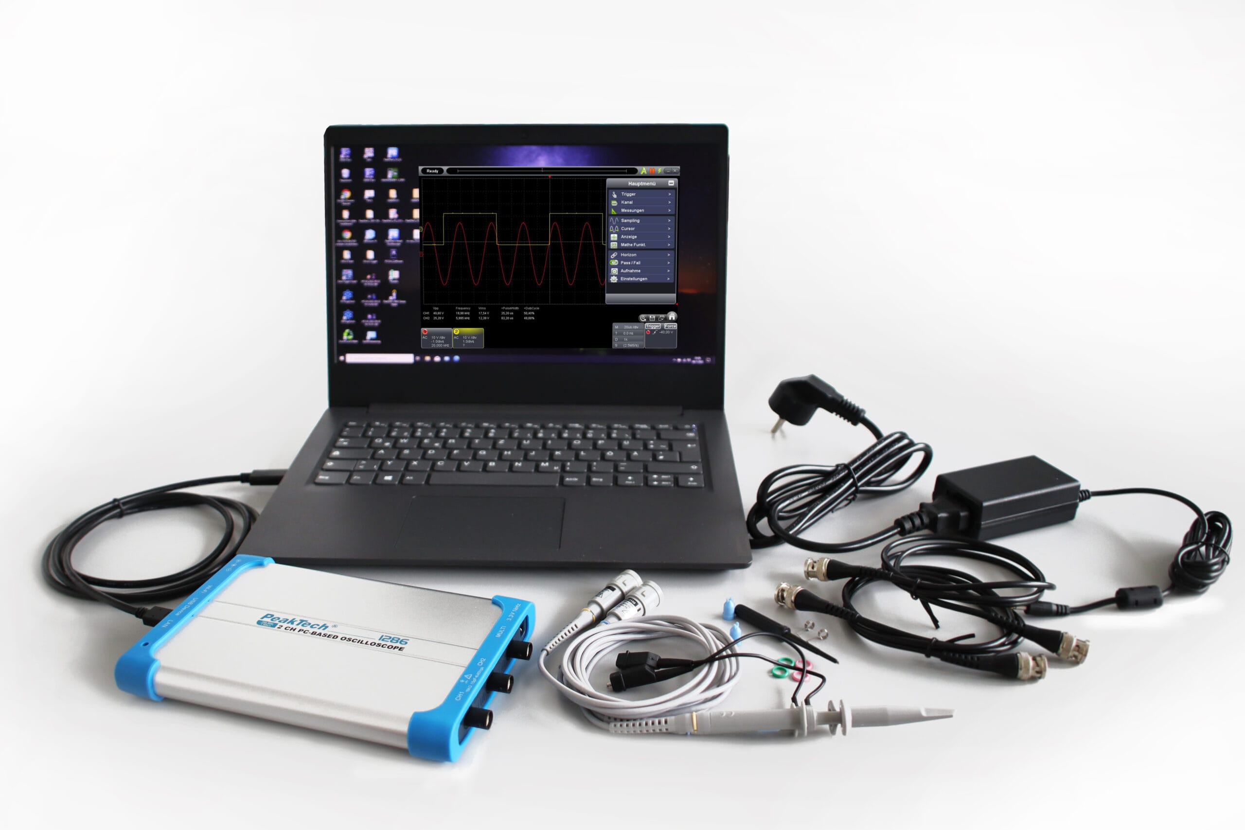 1 GS/s PC oscilloscope with USB&LAN