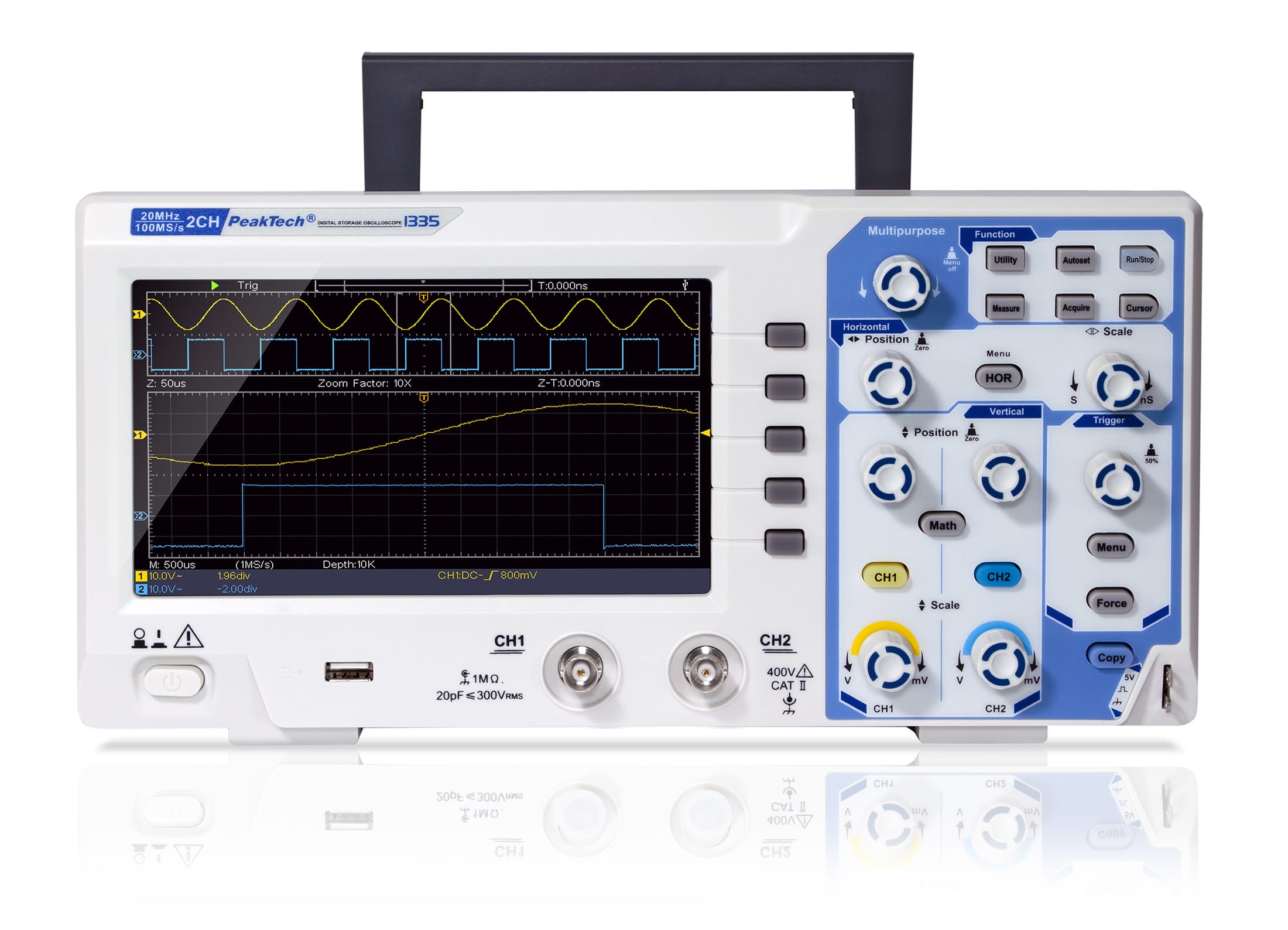 PeakTech® P 1335 20 MHz/2 CH