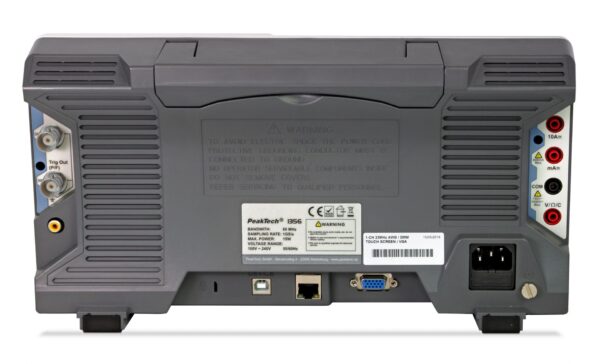 peaktech® p 1356 60 mhz / 2 ch, 1 gs/s touchscreen oscilloscope