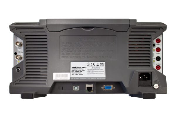 PeakTech® P 1360 100 MHz / 2 CH, 1 GS/s touchscreen oscilloscope - Image 3