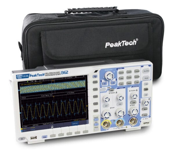 PeakTech® P 1362 200 MHz / 2 CH, 2 GS/s touchscreen oscilloscope - Image 7