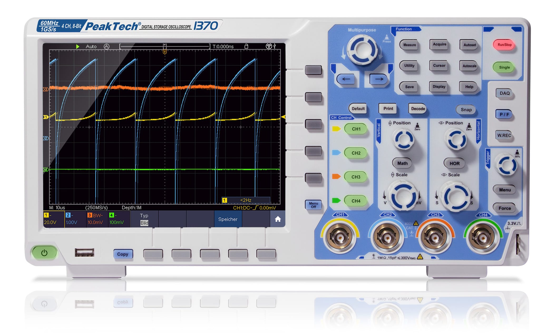 PeakTech® P 1370 60 MHz / 4 CH