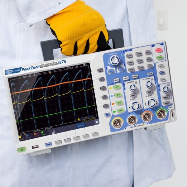 PeakTech® P 1375 100 MHz / 4 CH, 1 GS/s touchscreen oscilloscope - Image 7