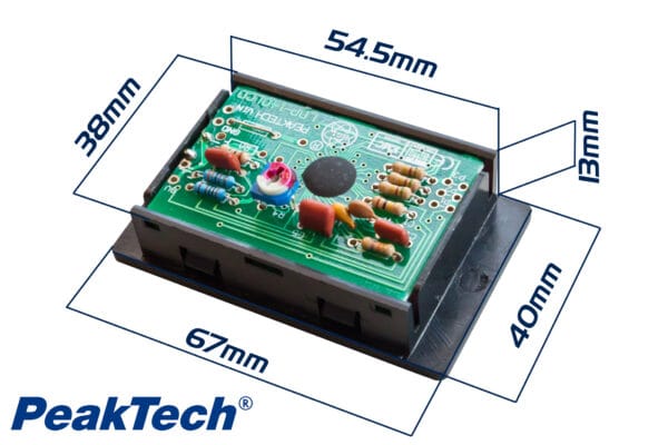 PeakTech® LDP-140 Volt & ammeter, LCD display 13mm hight of digits - Image 3