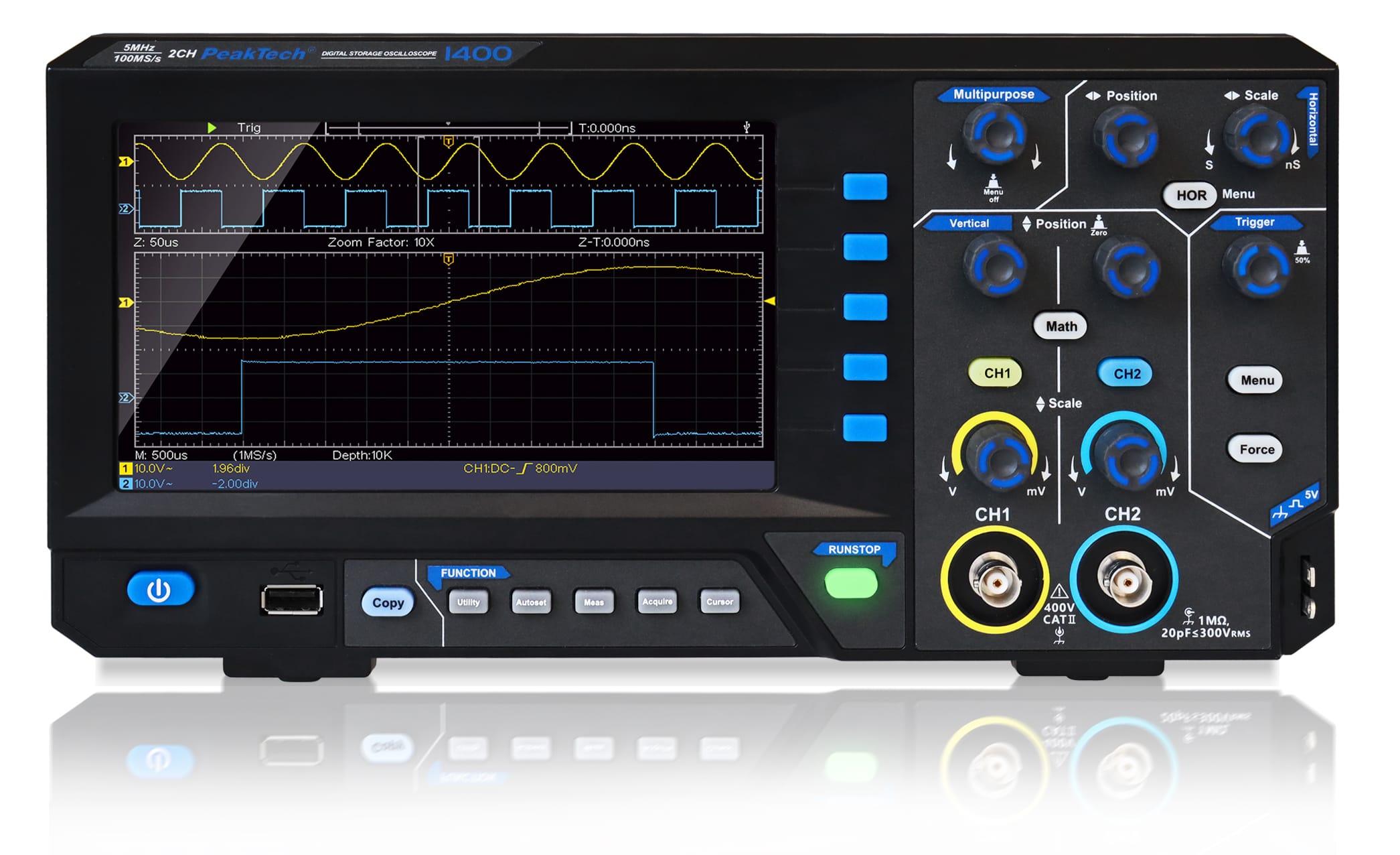 PeakTech® P 1400 5 MHz / 2CH