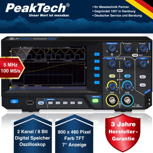 100 MS/s Digital storage oscilloscope