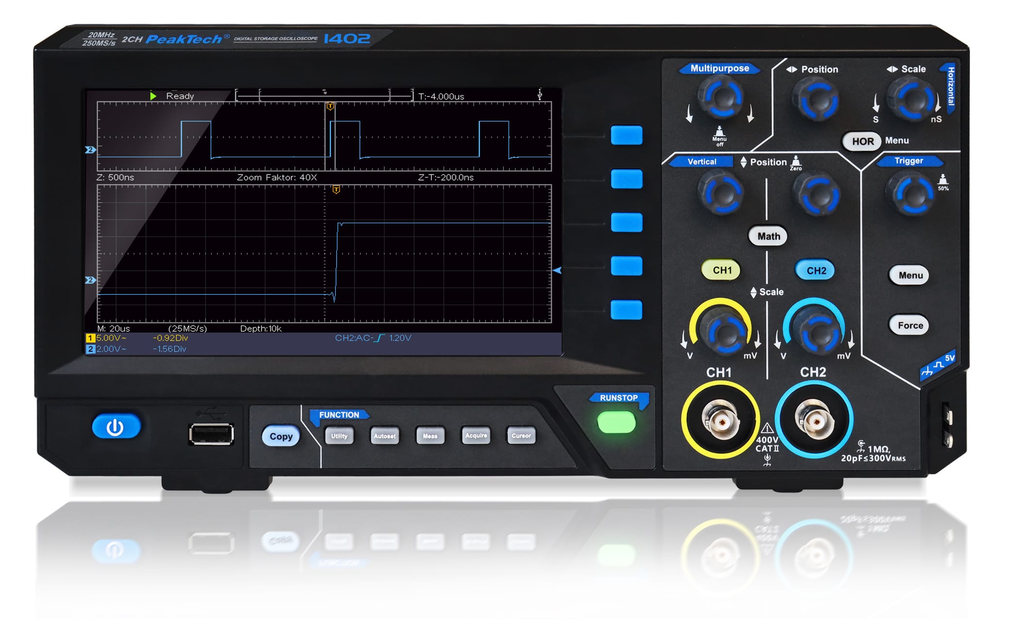 PeakTech® P 1402 20 MHz / 2CH