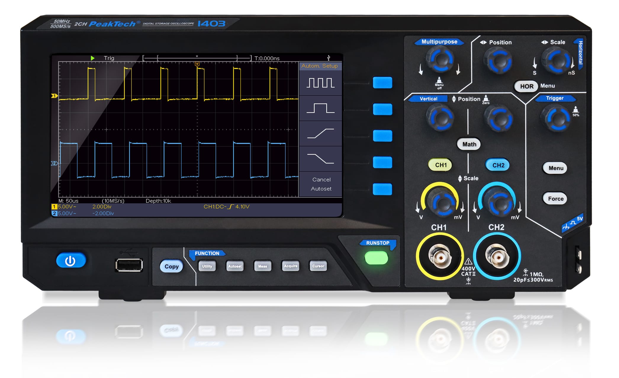PeakTech® P 1403 50 MHz / 2CH