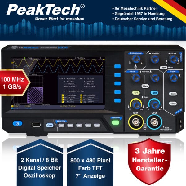 1 GS/s Digital storage oscilloscope