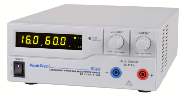 PeakTech® P 1530 Laboratory power supply DC 1 - 16 V / 0 - 60 A - Image 2