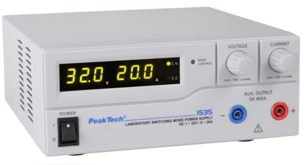 PeakTech® P 1535 Laboratory power supply DC 1 - 32 V / 0 - 20 A - Image 3