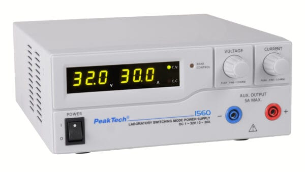 PeakTech® P 1560 Laboratory power supply DC 1 - 32 V / 0 - 30 A - Image 2