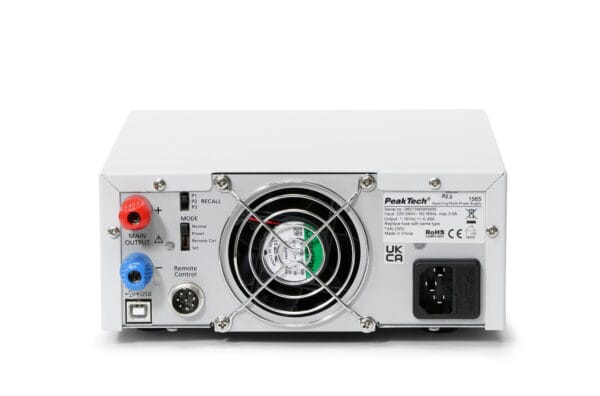 PeakTech® P 1565 Laboratory power supply DC 1 - 16V/0 - 40A & USB - Image 4