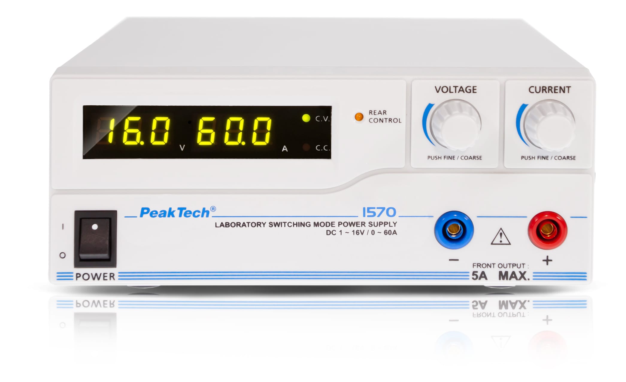 PeakTech® P 1570 Laboratory power supply DC 1 - 16V / 0 - 60A & USB