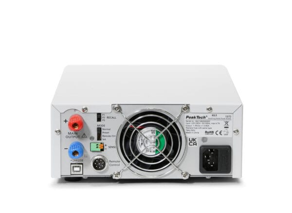PeakTech® P 1570 Laboratory power supply DC 1 - 16V / 0 - 60A & USB - Image 4