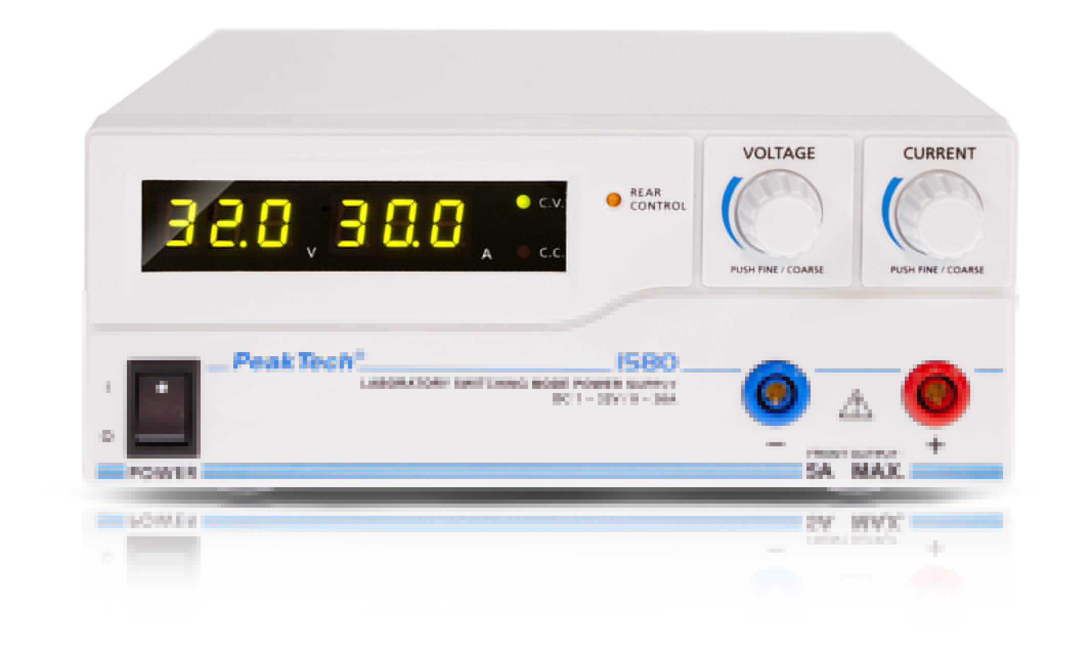 PeakTech® P 1580 Laboratory power supply DC 1 - 32V / 0 - 30A & USB