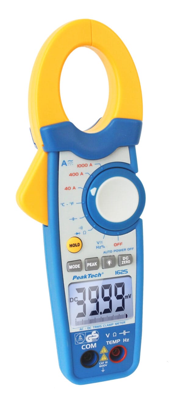 PeakTech® P 1625 TrueRMS clamp meter 4,000 counts 1000 A AC/DC - Image 4