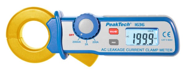 PeakTech® P 1636 Leakage current clamp with a resolution of 100 µA