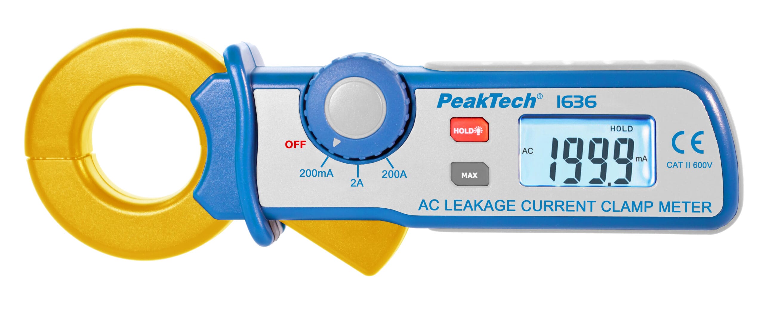 PeakTech® P 1636 Leakage current clamp with a resolution of 100 µA
