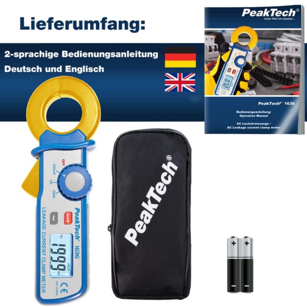 PeakTech® P 1636 Leakage current clamp with a resolution of 100 µA - Image 8
