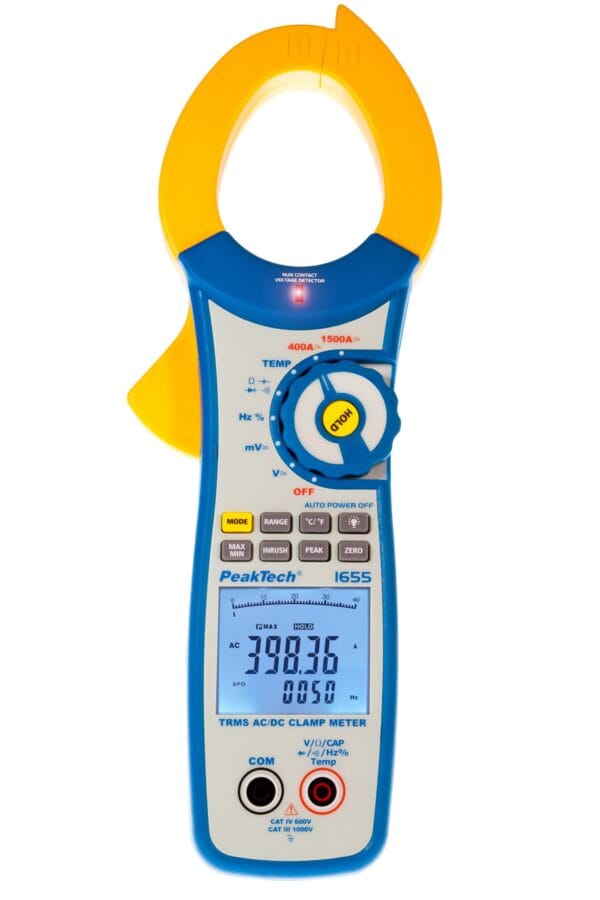 PeakTech® P 1655 TrueRMS clamp meter 40,000 counts 1500 A AC/DC - Image 4