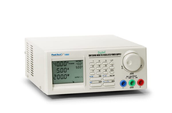 PeakTech® P 1885 Laboratory power supply DC 1 - 40V / 0 - 5A with USB - Image 5