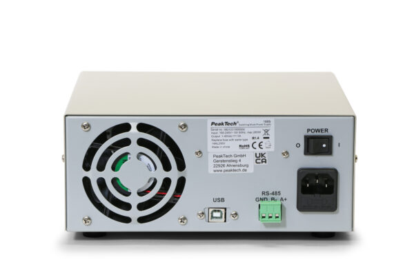PeakTech® P 1885 Laboratory power supply DC 1 - 40V / 0 - 5A with USB - Image 2