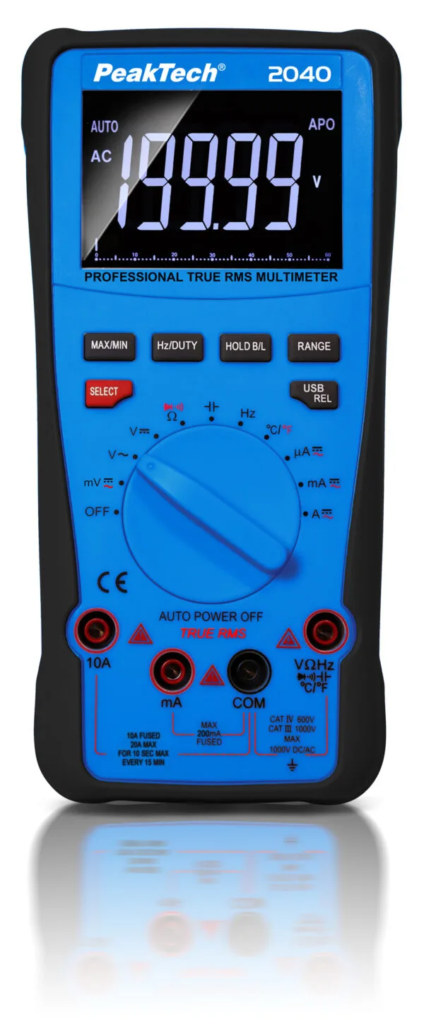 PeakTech® P 2040 True RMS 1000V Digitalmultimeter 20000 Counts