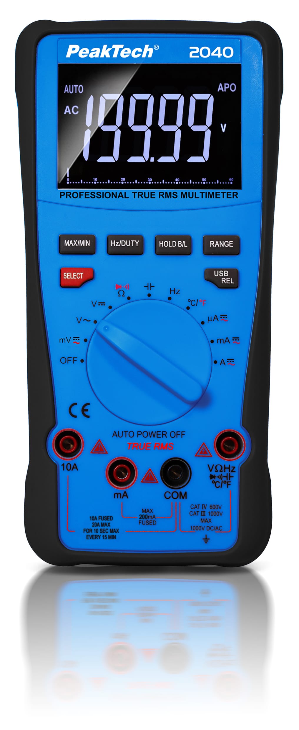 PeakTech® P 2040 True RMS 1000V Digitalmultimeter 20000 Counts
