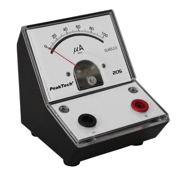 PeakTech® P 205-02 Analog amperemeter - 0 ... 100µA DC