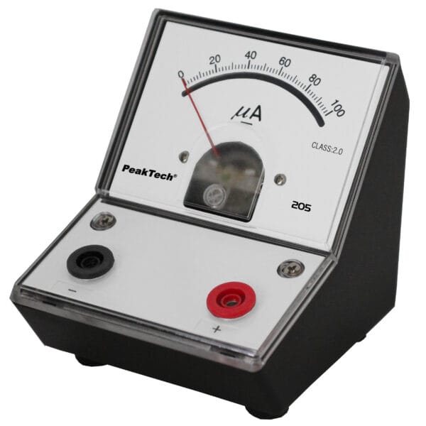 PeakTech® P 205-02 Analog amperemeter - 0 ... 100µA DC - Image 2