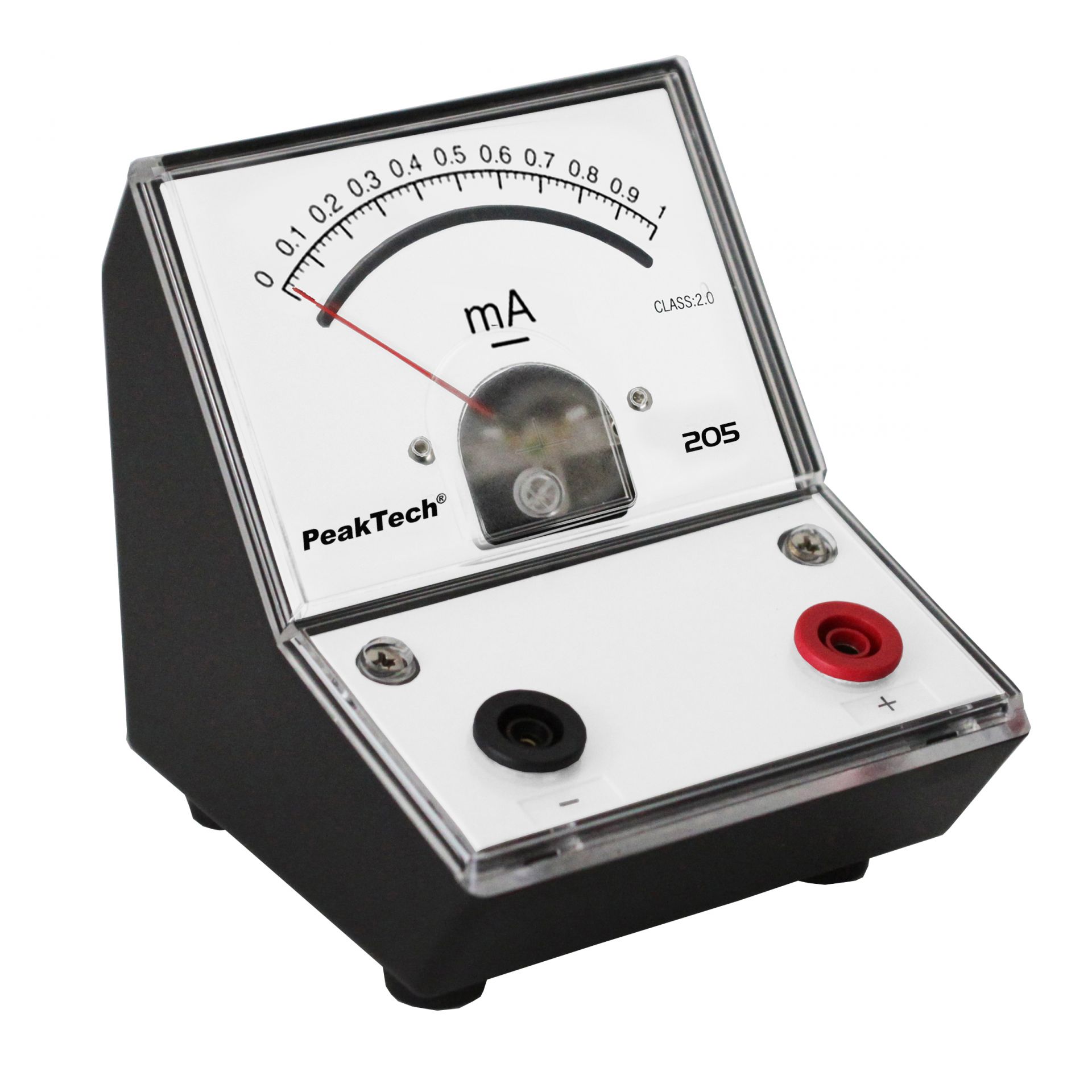 peaktech® p 205 03 analog amperemeter 0 ... 1ma dc