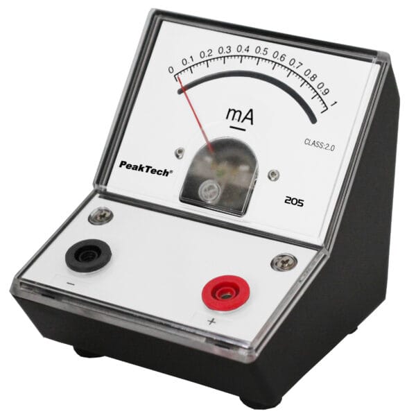 PeakTech® P 205-03 Analog amperemeter - 0 ... 1mA DC - Image 5