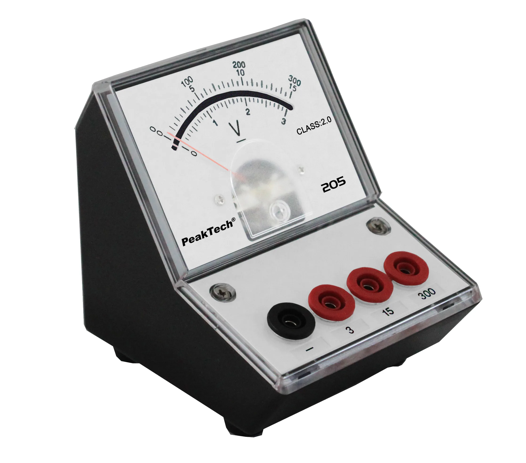 PeakTech® P 205-07 Analog voltmeter - 0 ... 3V/15V/300V DC