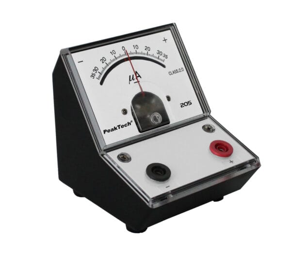 PeakTech® P 205-08 Analog galvanometer +/- 35µA DC