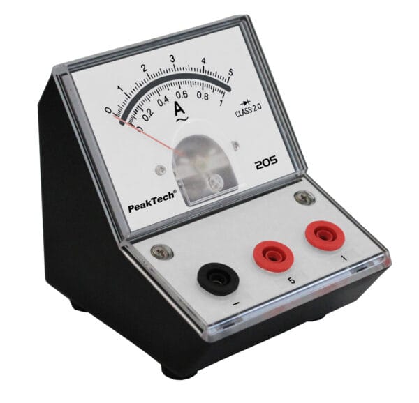 PeakTech® P 205-09 Analog amperemeter - 0 ... 1A/5A AC