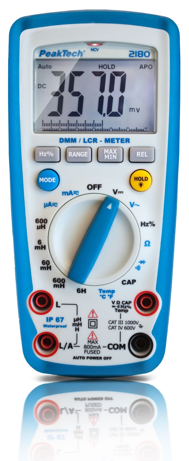 peaktech® p 2180 digital multimeter with lcr meter, 6,000 counts