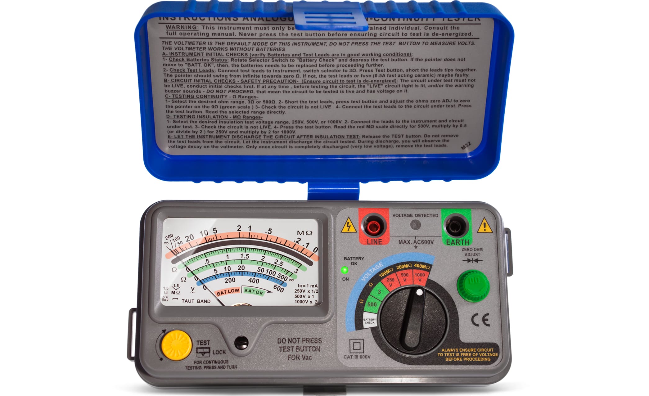 PeakTech® P 2675 Isolationsmessgerät Analog