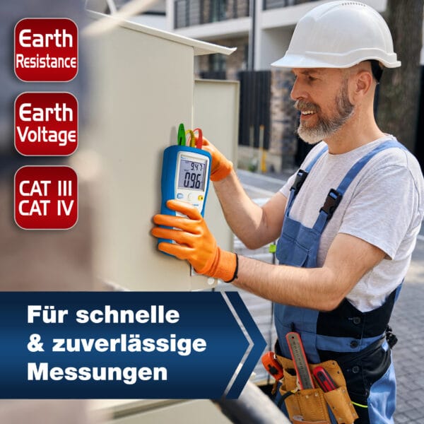 PeakTech® P 2700 Digital earth tester, 0-2000Ω, CAT III 1000V - Image 4