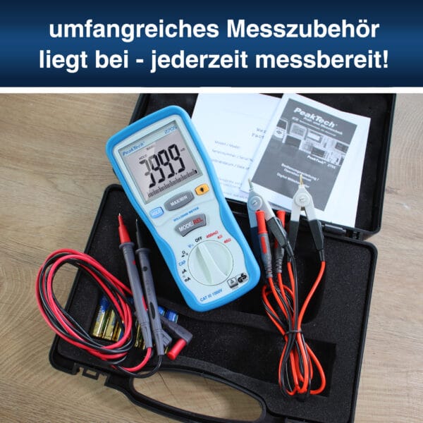 PeakTech® P 2705 Digital milliohmmeter, 4,000 counts, 400 mΩ/4/40/Ω - Image 6